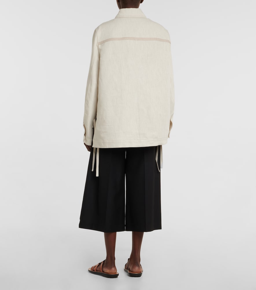 Loewe Anagram cotton and linen jacket