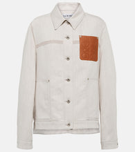 Loewe Anagram cotton and linen jacket - Loewe Anagram 棉麻夹克