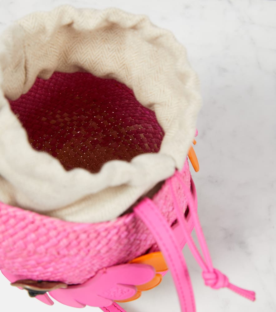 Loewe Bird Mini raffia crossbody bag