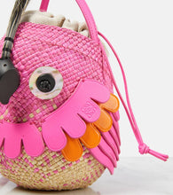 Loewe Bird Mini raffia crossbody bag