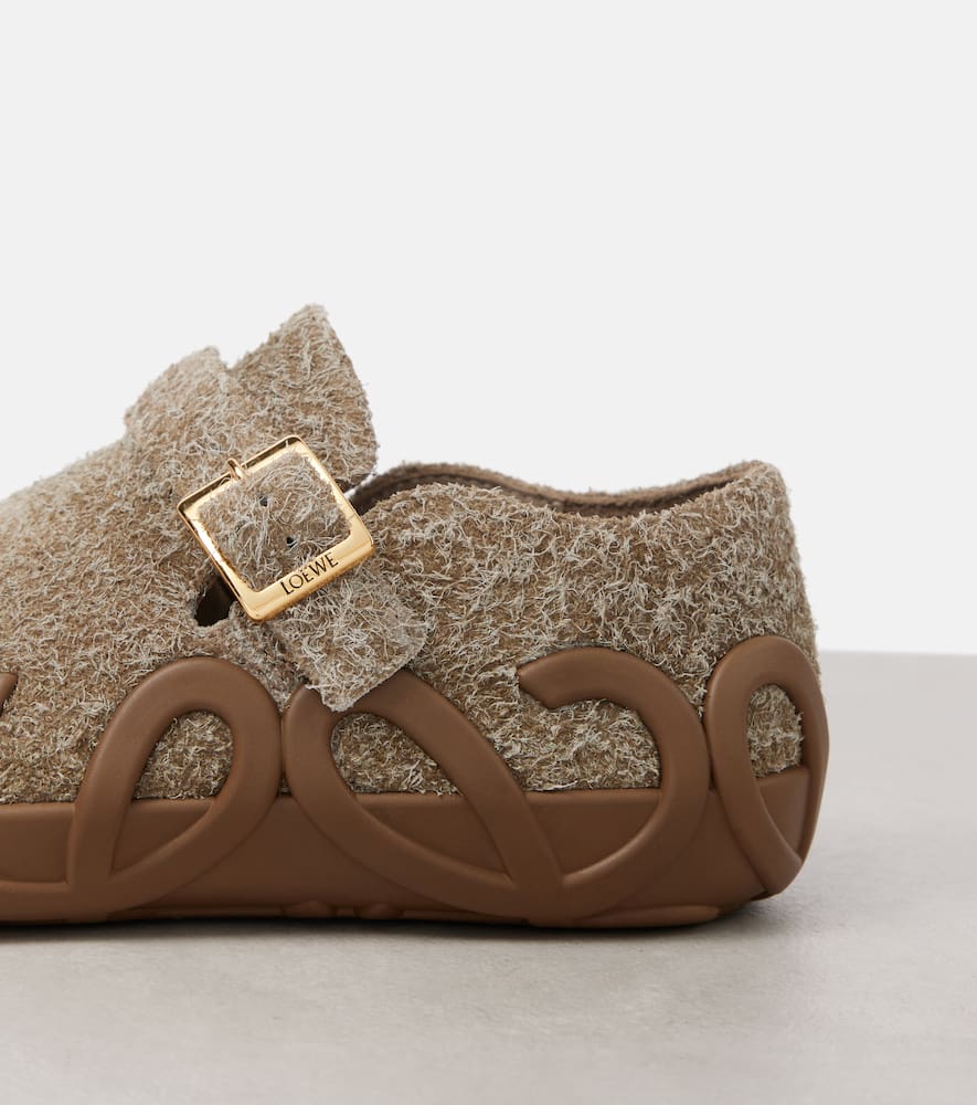 Loewe Brushed suede loafers