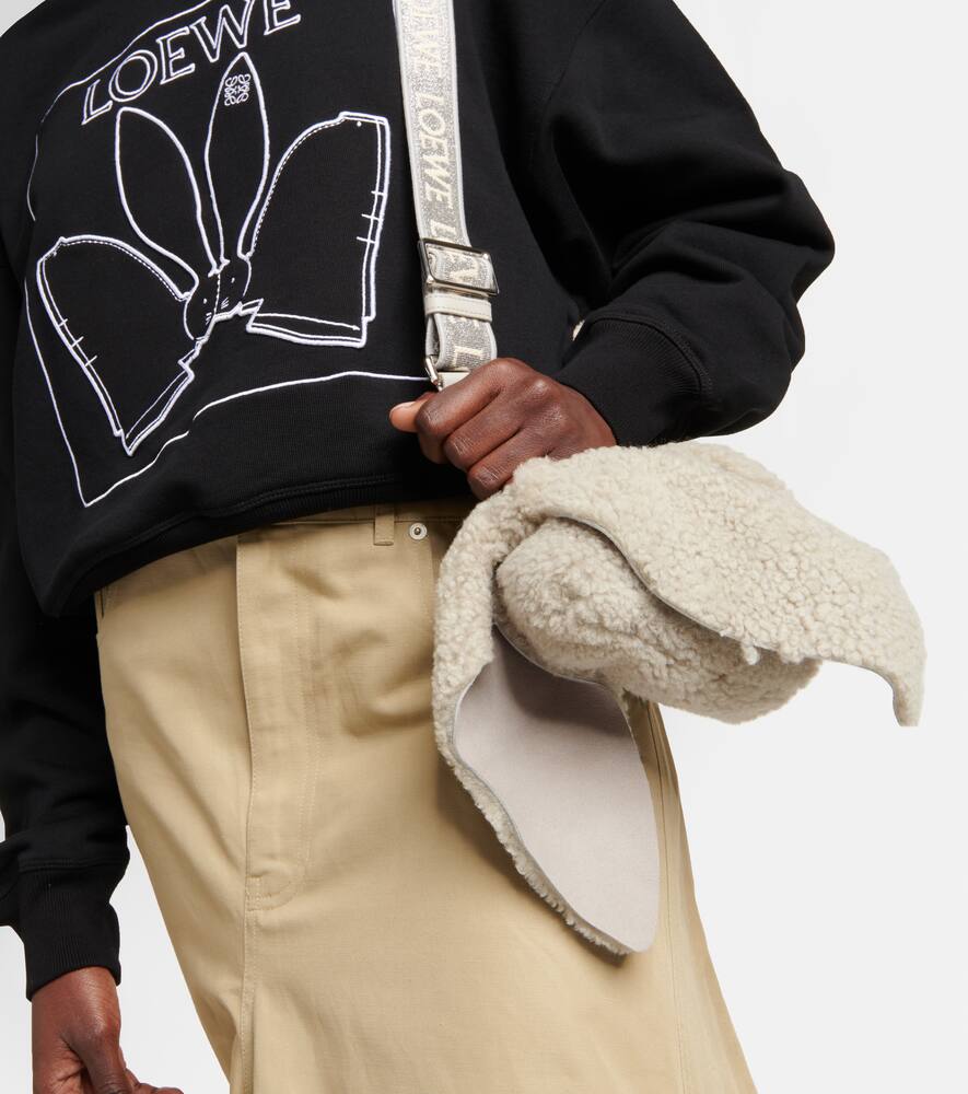 Loewe Bunny Small shearling shoulder bag
