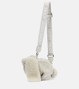 Loewe Bunny Small shearling shoulder bag. Shop Loewe Shoulder Bags for women now.