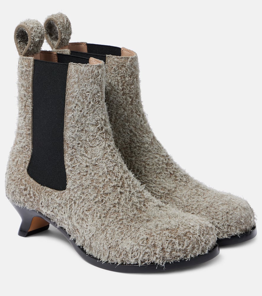 Loewe Campo Chelsea suede ankle boots