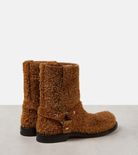 Loewe Campo brushed suede biker boots