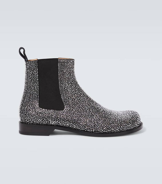 Loewe Campo embellished leather Chelsea boots