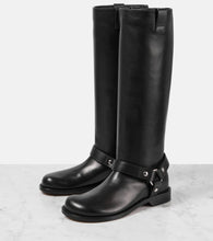 Loewe Campo leather biker boots