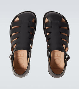 Loewe Campo leather fisherman sandals