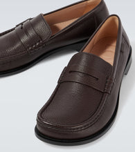 Loewe Campo leather penny loafers