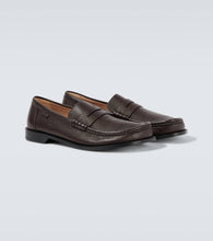Loewe Campo leather penny loafers