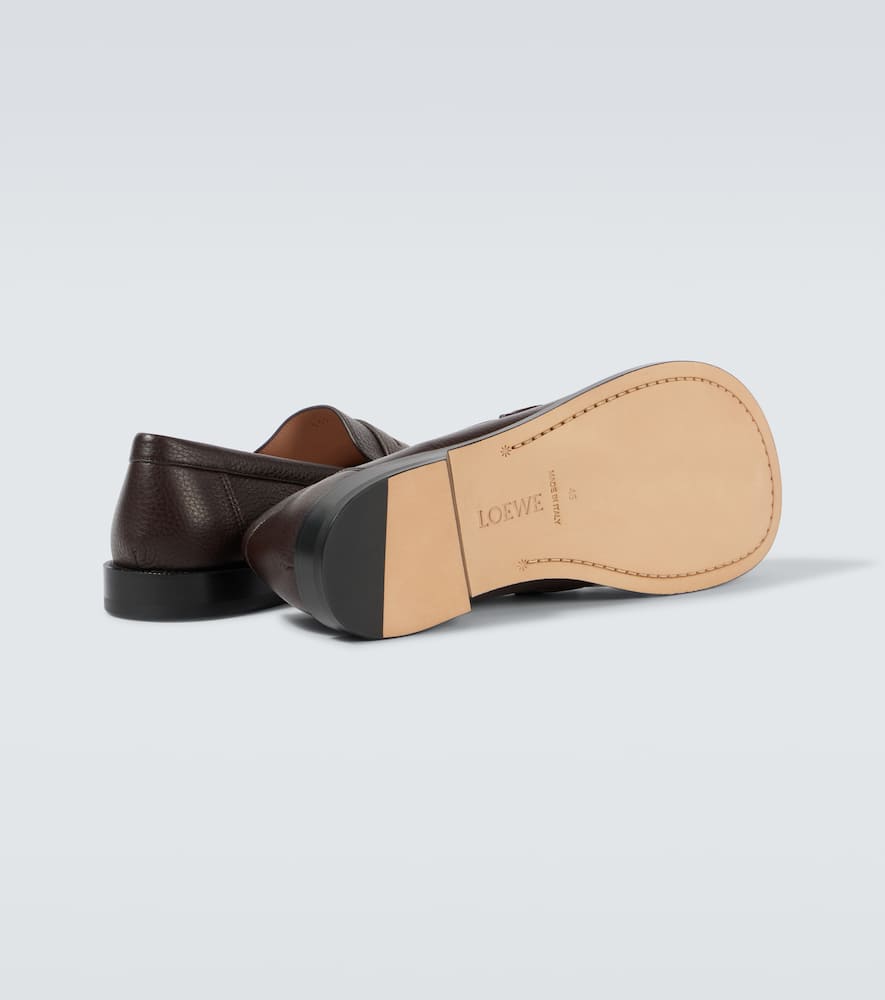 Loewe Campo leather penny loafers