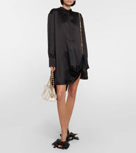 Loewe Chain-detail silk satin shirt dress