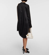 Loewe Chain-detail silk satin shirt dress