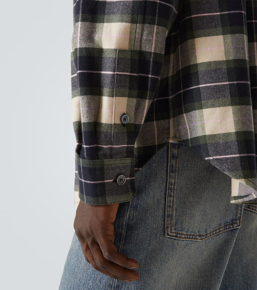 Loewe Checked cotton flannel shirt