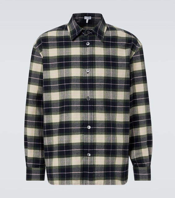 Loewe Checked cotton flannel shirt