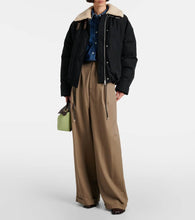 Loewe Convertible shearling-trimmed puffer jacket