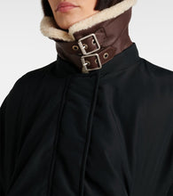 Loewe Convertible shearling-trimmed puffer jacket