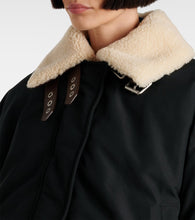 Loewe Convertible shearling-trimmed puffer jacket