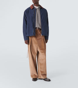 Loewe Corduroy-trimmed cotton jacket