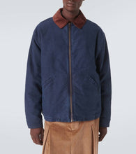 Loewe Corduroy-trimmed cotton jacket