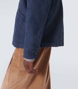 Loewe Corduroy-trimmed cotton jacket