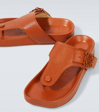Loewe Ease Anagram leather thong sandals