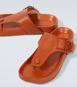 Loewe Ease Anagram leather thong sandals