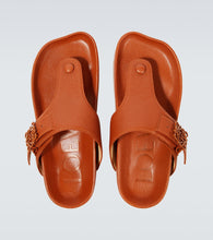 Loewe Ease Anagram leather thong sandals