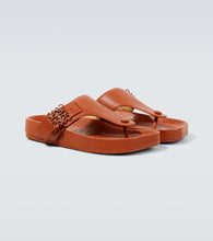 Loewe Ease Anagram leather thong sandals