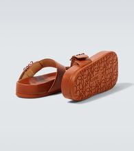 Loewe Ease Anagram leather thong sandals