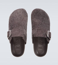 Loewe Ease suede mules