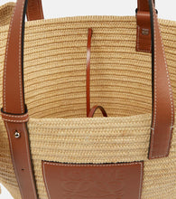 Loewe Elephant Basket raffia tote bag
