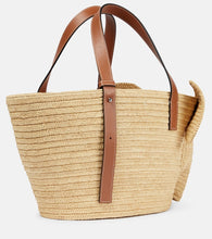Loewe Elephant Basket raffia tote bag