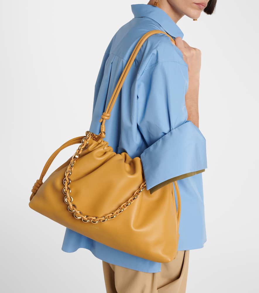 Loewe Flamenco Large leather clutch