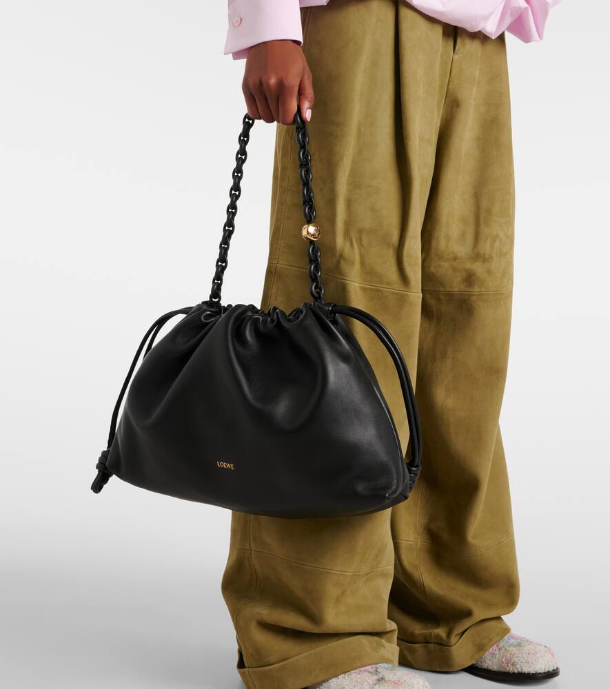 Loewe Flamenco Large leather clutch