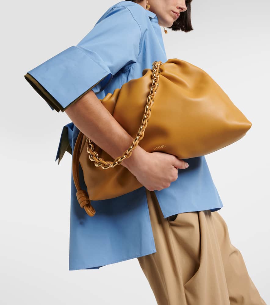 Loewe Flamenco Large leather clutch