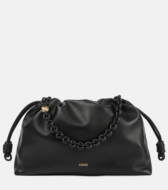 Loewe Flamenco Large leather clutch. Shop Loewe Shoulder Bags for women now.