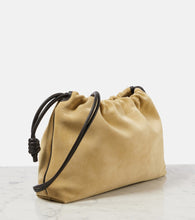 Loewe Flamenco Large suede clutch