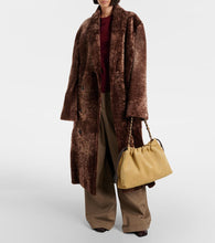 Loewe Flamenco Large suede clutch