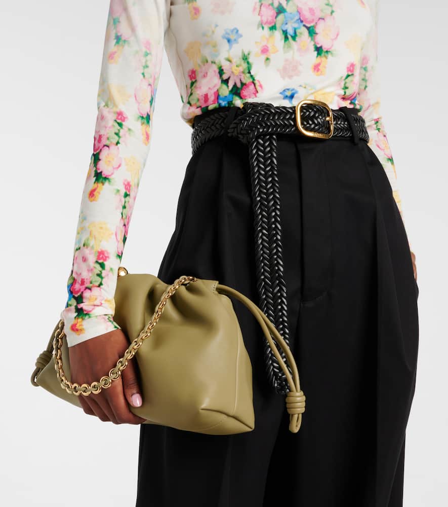 Loewe Flamenco Medium leather clutch