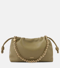 Loewe Flamenco Medium leather clutch. Shop Loewe Shoulder Bags for women now.