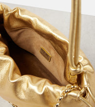 Loewe Flamenco Medium metallic leather tote bag