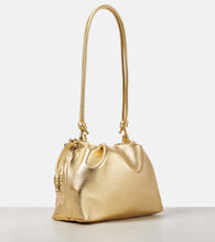 Loewe Flamenco Medium metallic leather tote bag