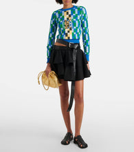 Loewe Flamenco Medium metallic leather tote bag