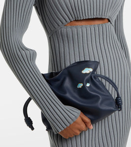 Loewe Flamenco Mini leather clutch