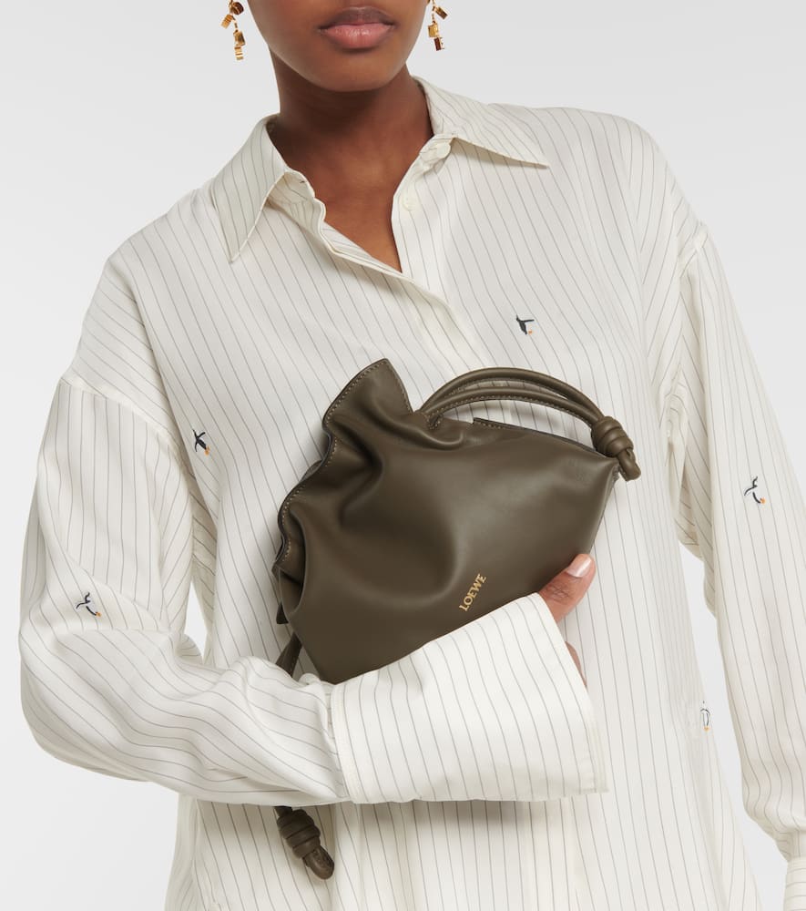 Loewe Flamenco Mini leather clutch