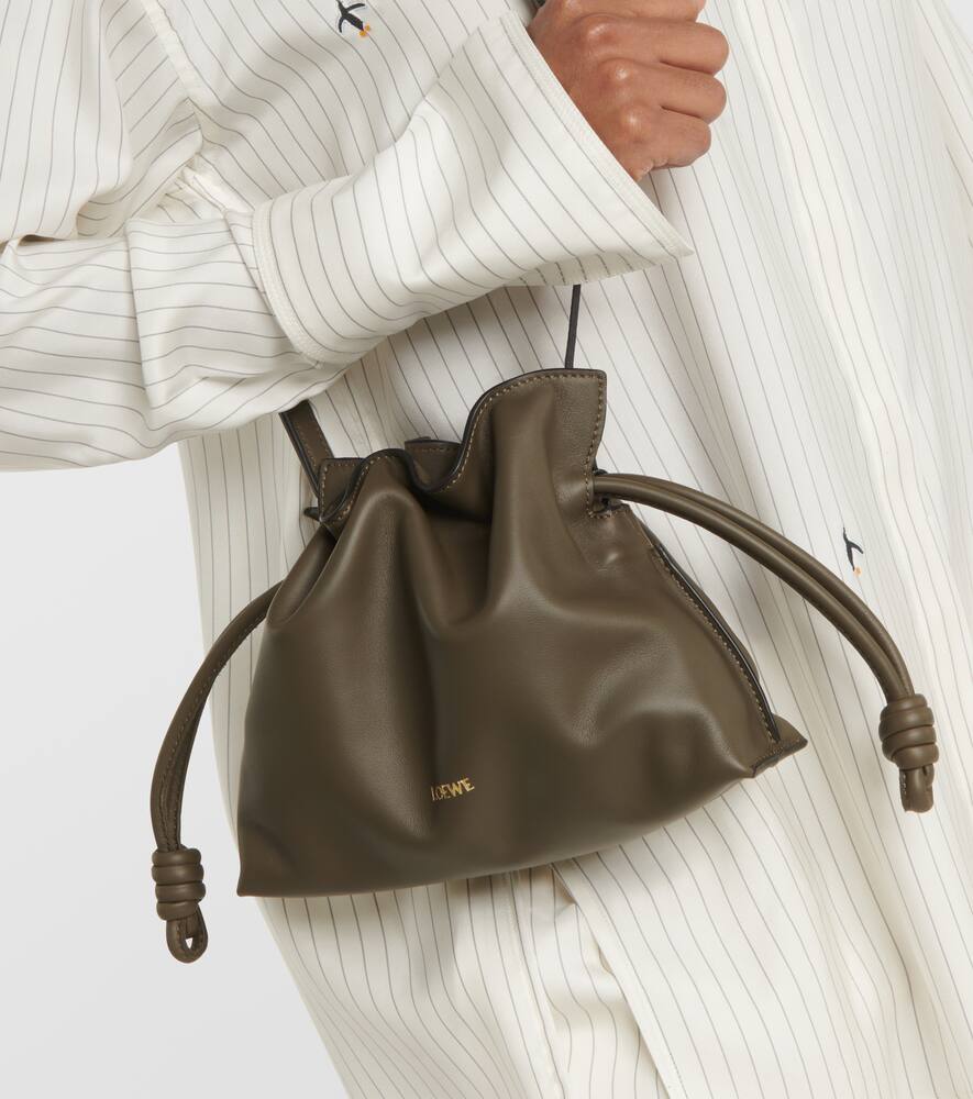 Loewe Flamenco Mini leather clutch