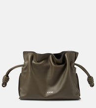 Loewe Flamenco Mini leather clutch. Shop Loewe Shoulder Bags for women now.