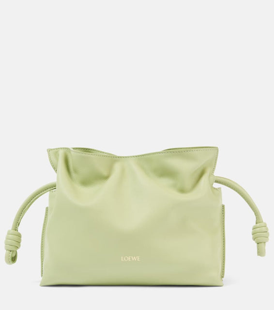 Loewe Flamenco Mini leather clutch. Shop Loewe Clutches for women now.