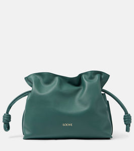 Loewe Flamenco Mini leather clutch. Shop Loewe Clutches for women now.